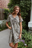 Kylie Leopard Print Dress