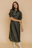 FINAL SALE - Denim Dot Dress in Black