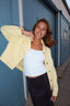 Reese Denim Jacket in Butter Yellow