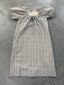 FINAL SALE - FLAWED Sample Blue Floral & Stripe Dress - Small