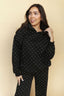 Spot On Polka Dot Hoodie in Black