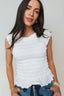 Free People Sylvie Tee in Soothing Ivory