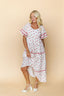 Margaret Floral Dress in Red