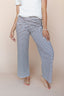 Gigi Pinstripe Pants in Blue/Brown