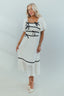 Clara Bow Midi in Ivory