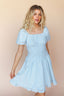 FINAL SALE - Anastasia Lace Dress In Baby Blue