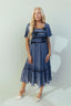 Clara Bow Midi in Navy