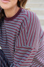 Carson Stripe Long Sleeve in Wine