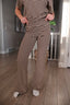 FINAL SALE - Porter Fleece Stripe Yoga Pants