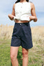 Dotted Shorts in Navy