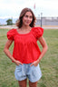 Sweet Caroline Ruffle Blouse