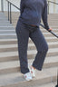 Carson Stripe Pants in Navy