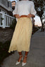 Hattie Cotton Apron Skirt in Honey