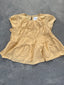 FINAL SALE - FLAWED Ellie Ruched Blouse in Butter Yellow - Medium