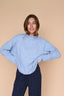 Piper Mock Neck Sweater in Dusty Blue