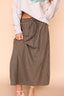 Chilton Gingham Skirt in Brown