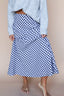 Lyla Gingham Maxi in Navy