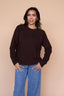 Solid Chocolate Knit Sweater