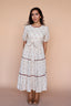 Goldie Floral Dress in Oatmeal