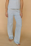 Leni Ribbed Stripe Pants in Light Blue