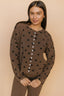FINAL SALE - Isabel Polkadot Cardigan in Brown