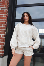 Abby Camo Crewneck