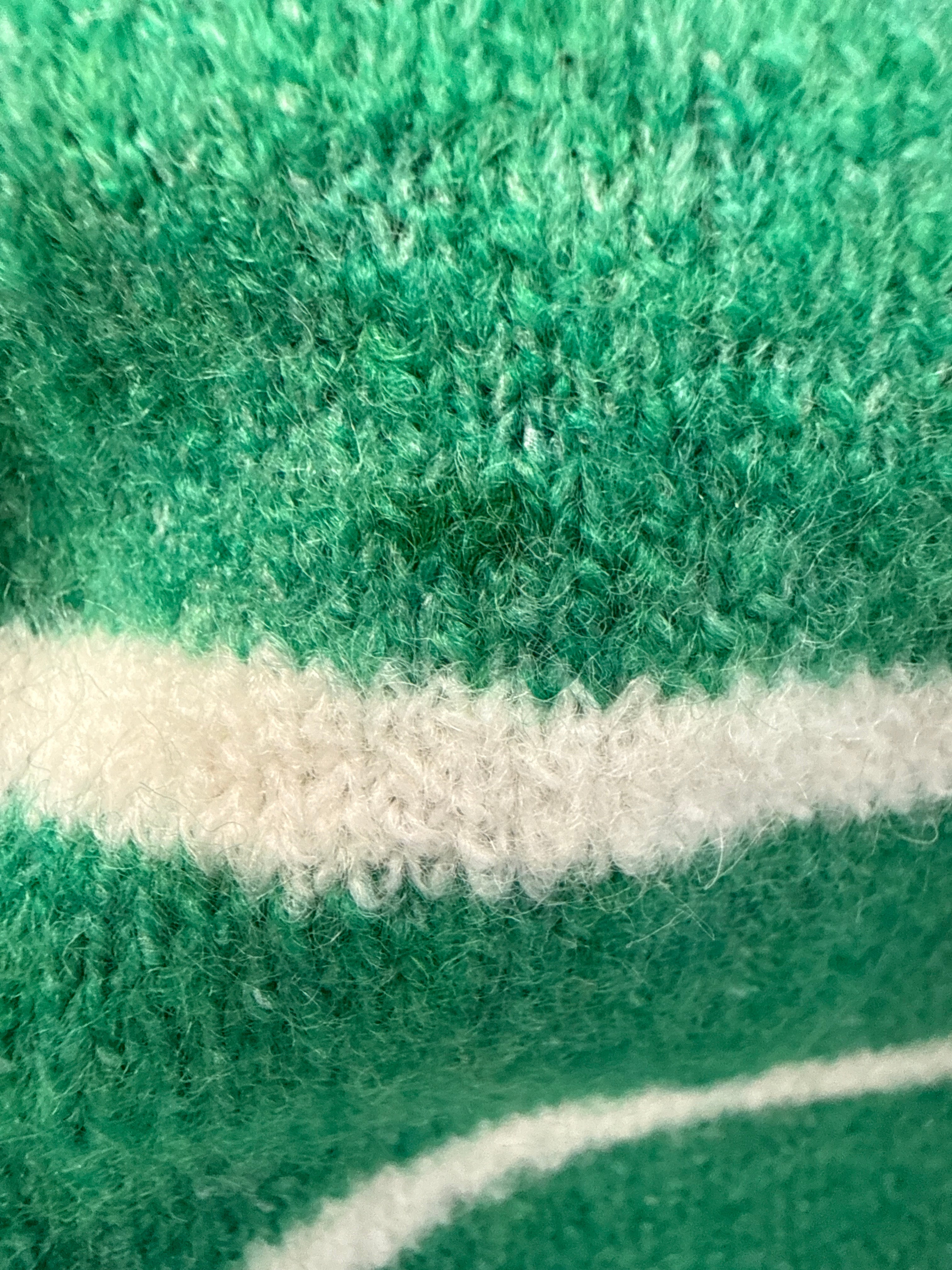 FINAL SALE - FLAWED Piper Cardigan in Green Stripes - Small