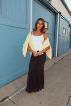 Love You Dot Maxi Skirt in Black