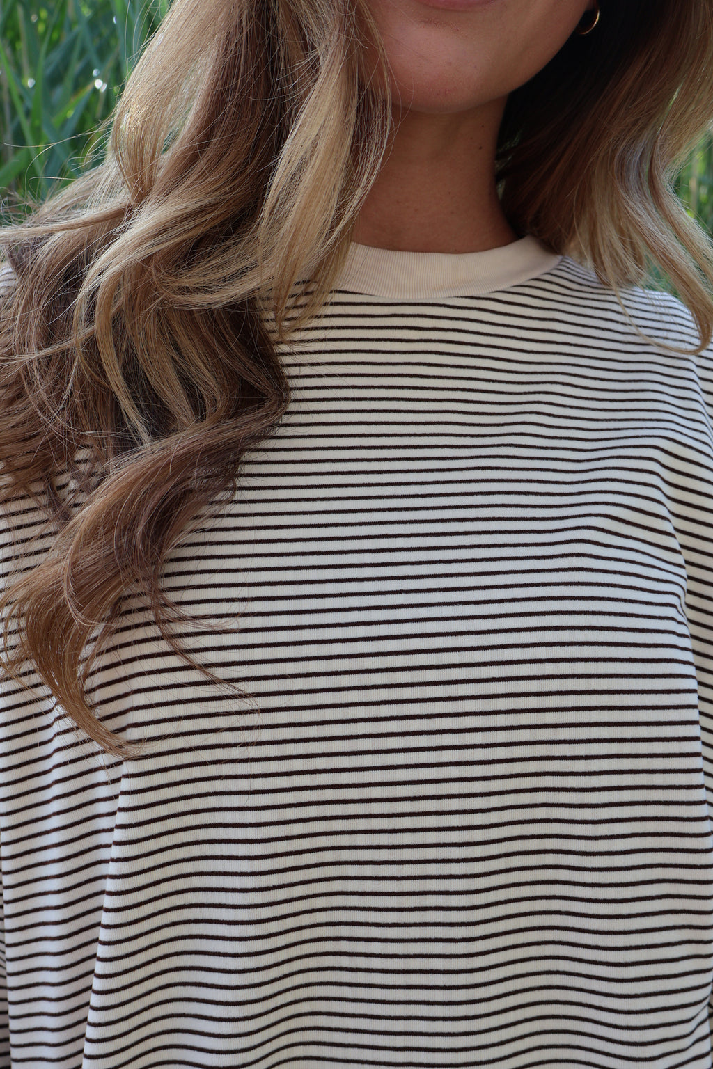 Porter Fleece Stripe Tee