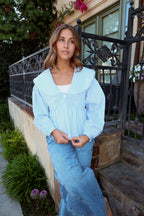 FINAL SALE - Audrey Cotton Poplin Blouse