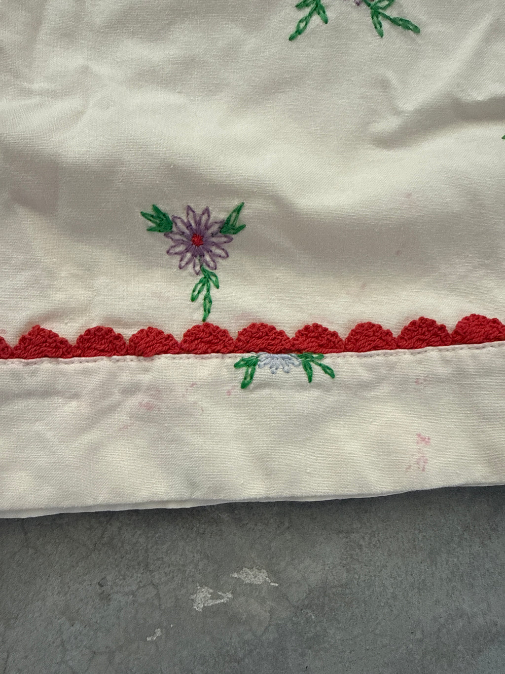 FINAL SALE - FLAWED Poppy Floral Embroidered Dress - Medium