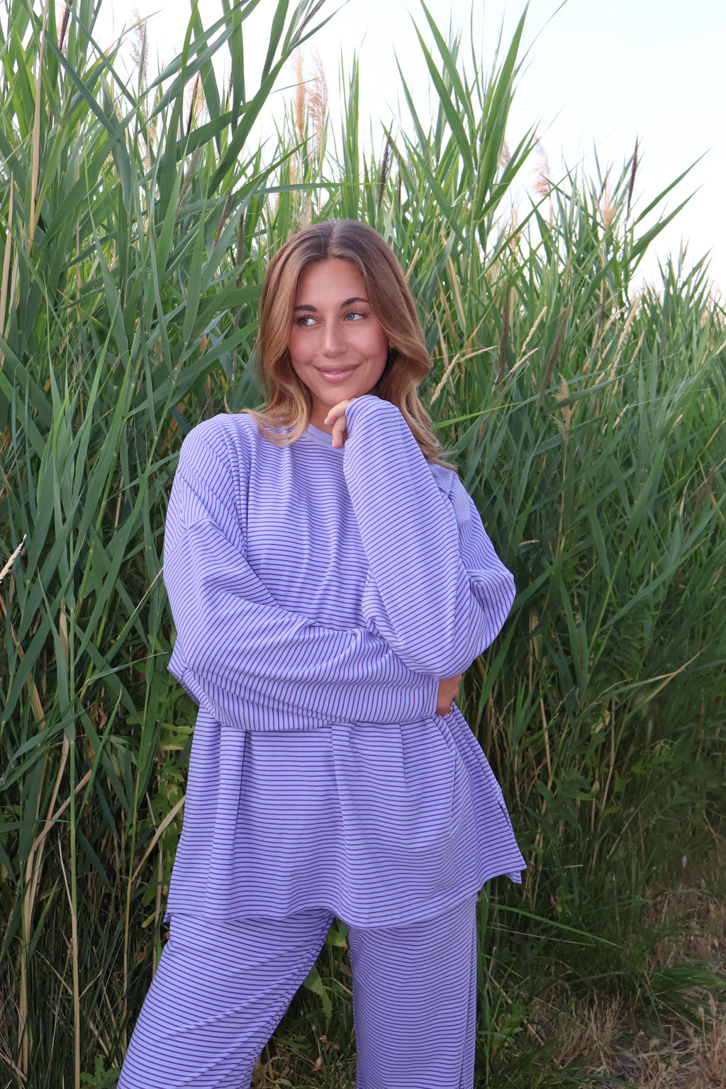 Porter Fleece Stripe Long Sleeve