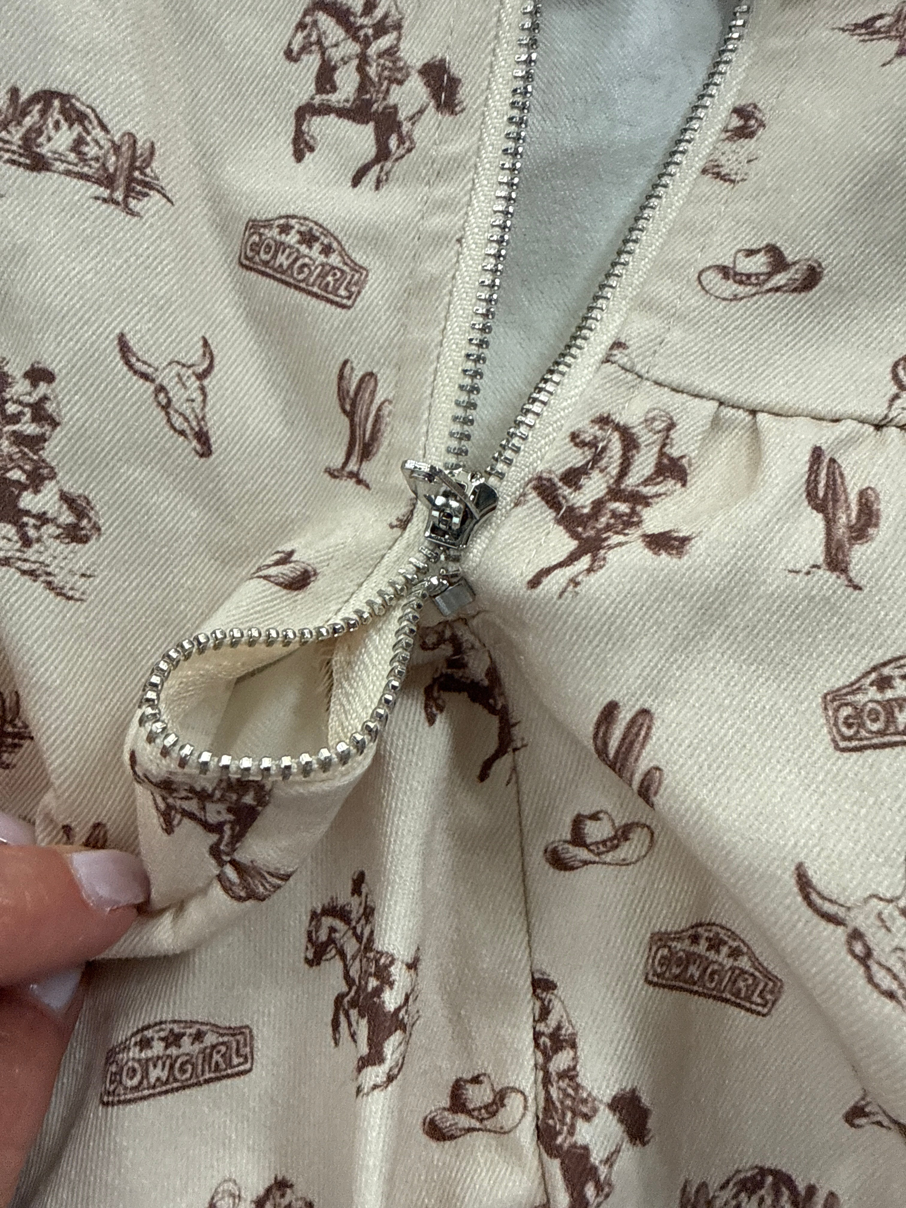 FINAL SALE - FLAWED Rodeo Print Dress - Medium