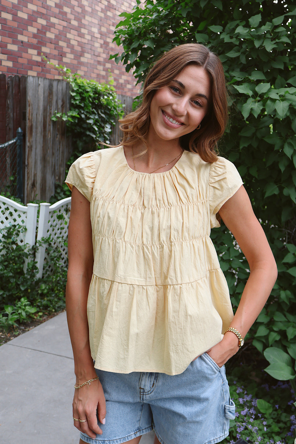 Ellie Ruched Blouse