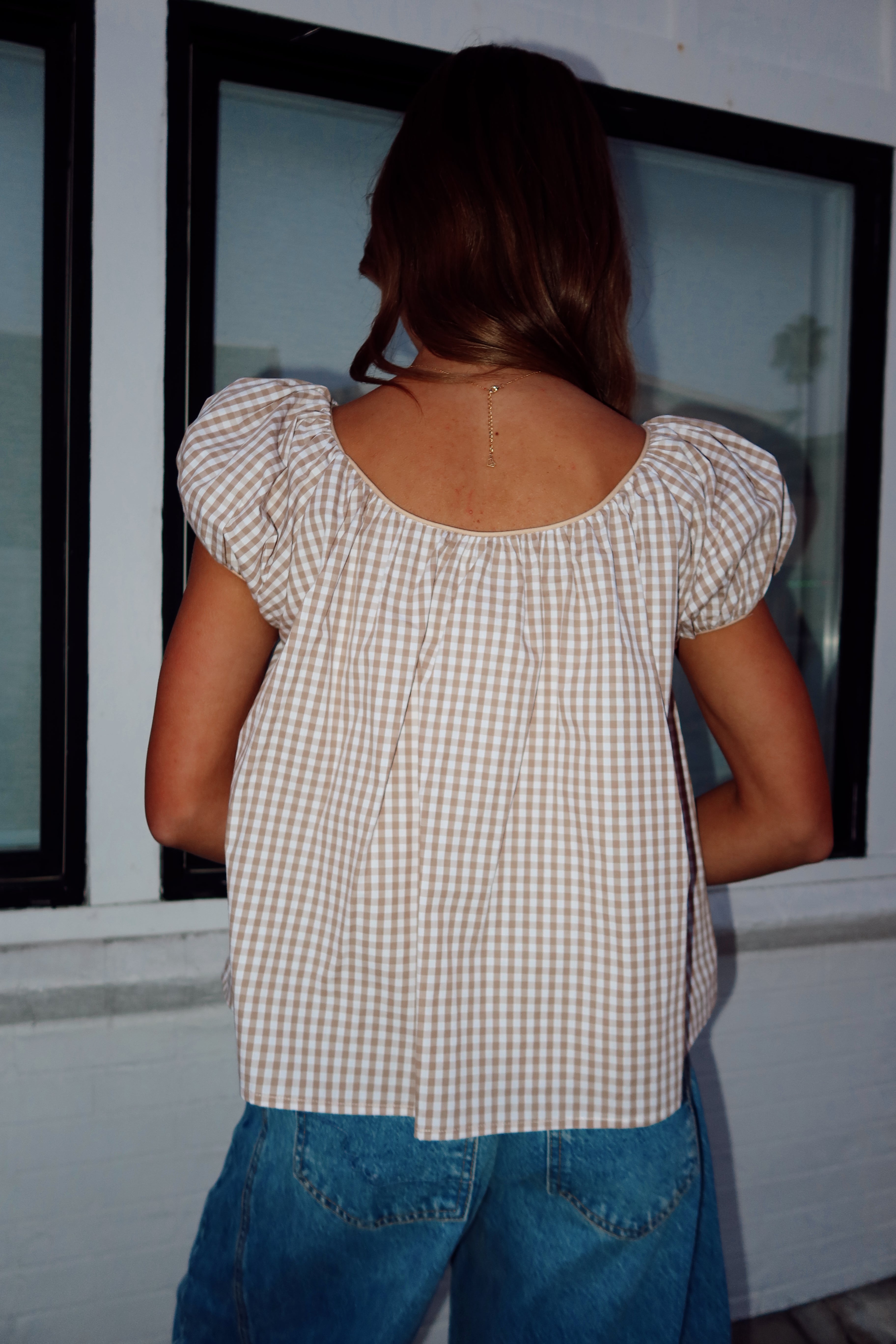 Aspyn Gingham Blouse