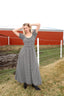 Blackberry Gingham Maxi