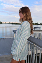 Cameron Fleece Stripe Pullover