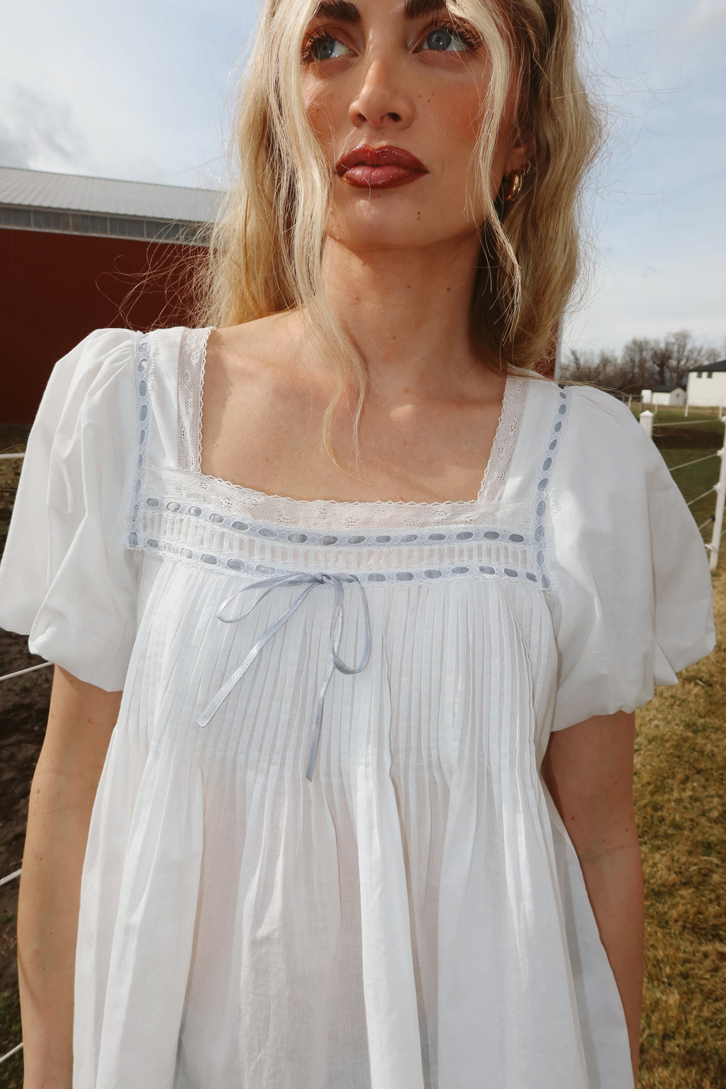 Shania Cotton-Voile Babydoll