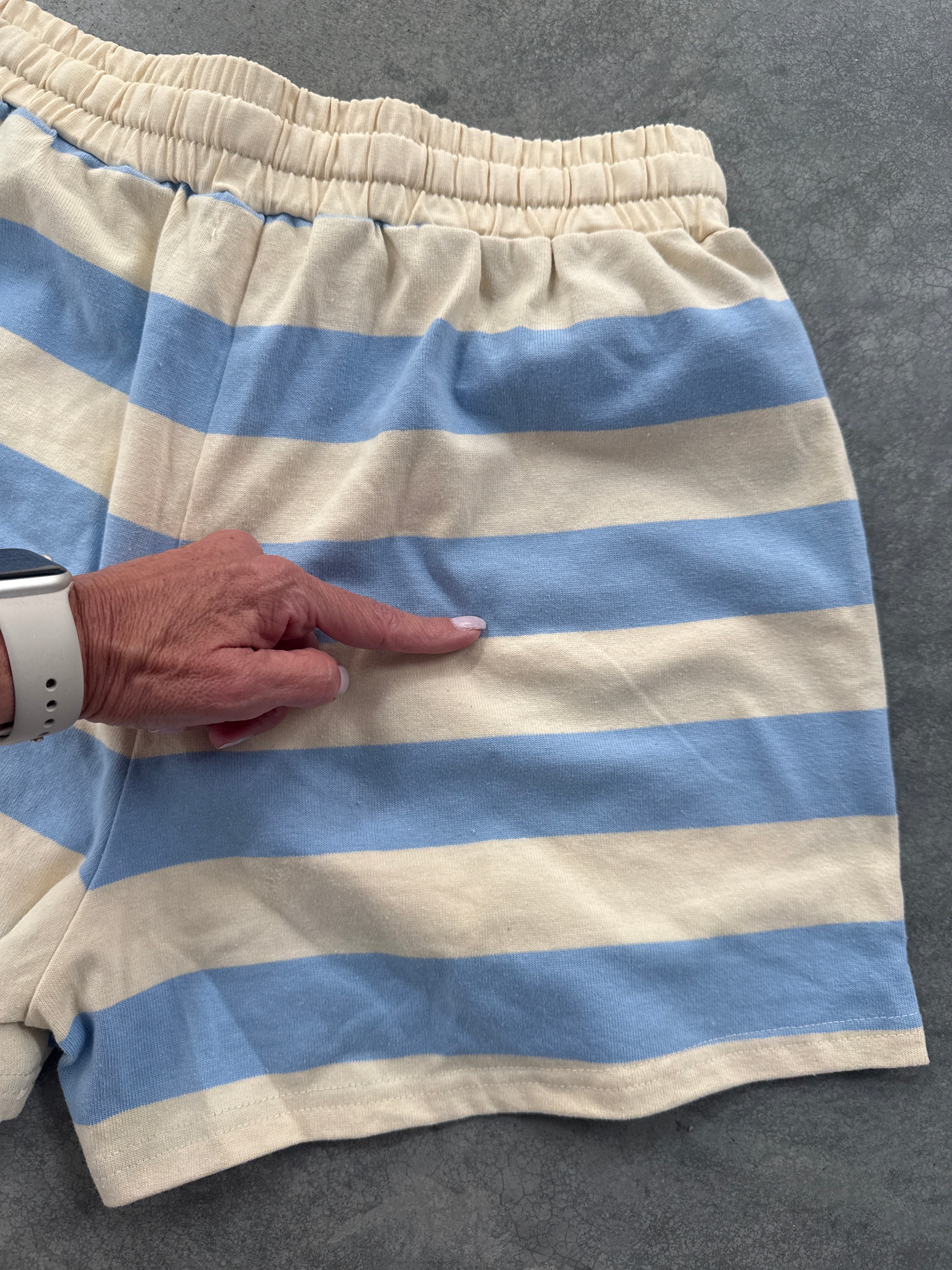 FINAL SALE - FLAWED Weekender Stripe Shorts - Small