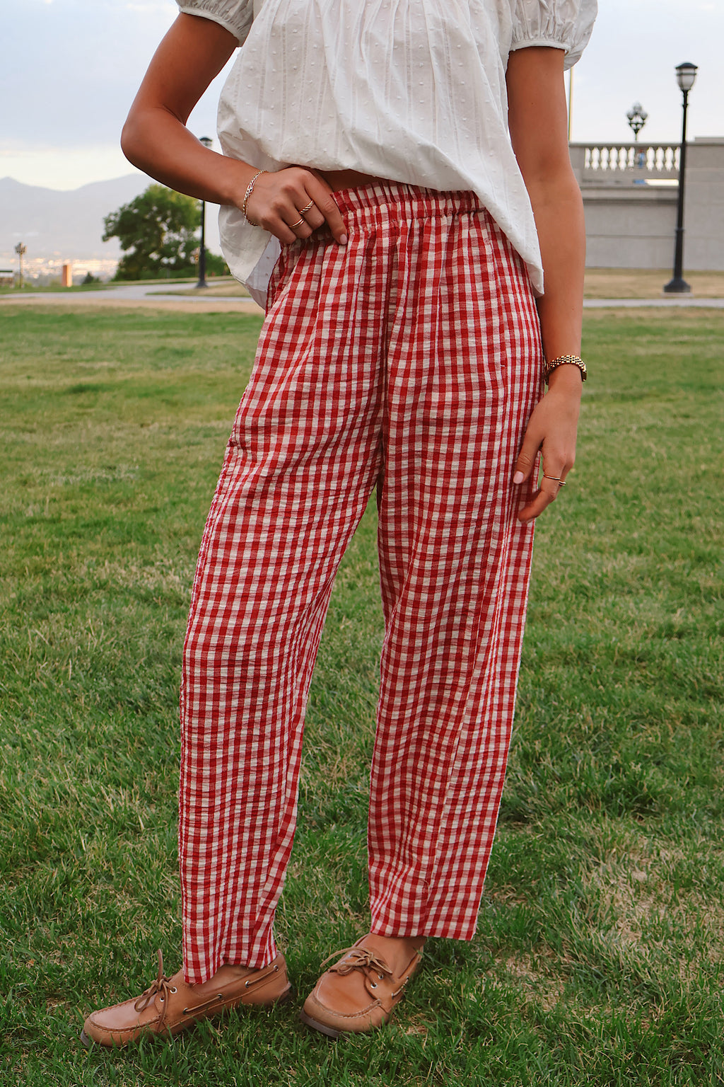 Roosevelt Gingham Pants