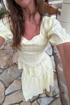 Lemon Drop Peplum