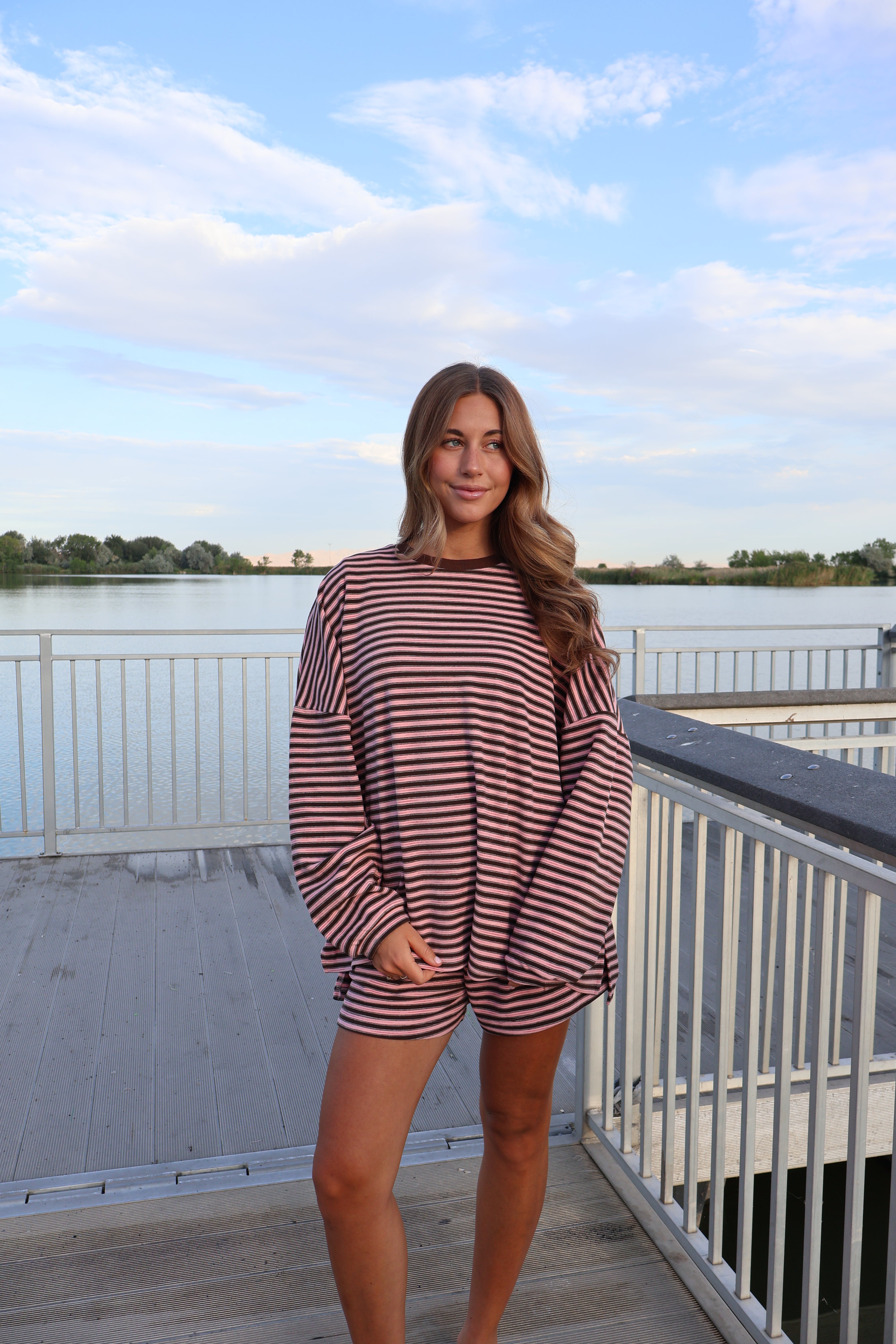 Cameron Fleece Stripe Pullover Secondary image