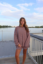 Cameron Fleece Stripe Pullover