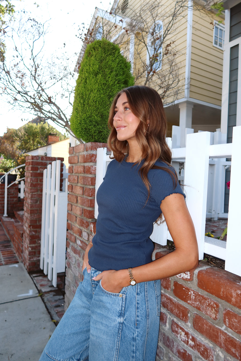 Remy Rib Knit Tee