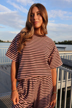 Cameron Fleece Stripe Tee