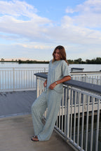 Cameron Fleece Stripe Pants