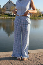 Saltwater Gingham Ruffle Pants