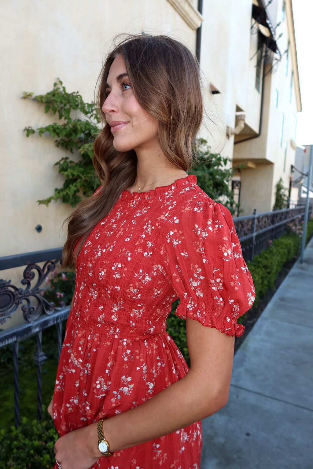 Marigold Smocked Midi