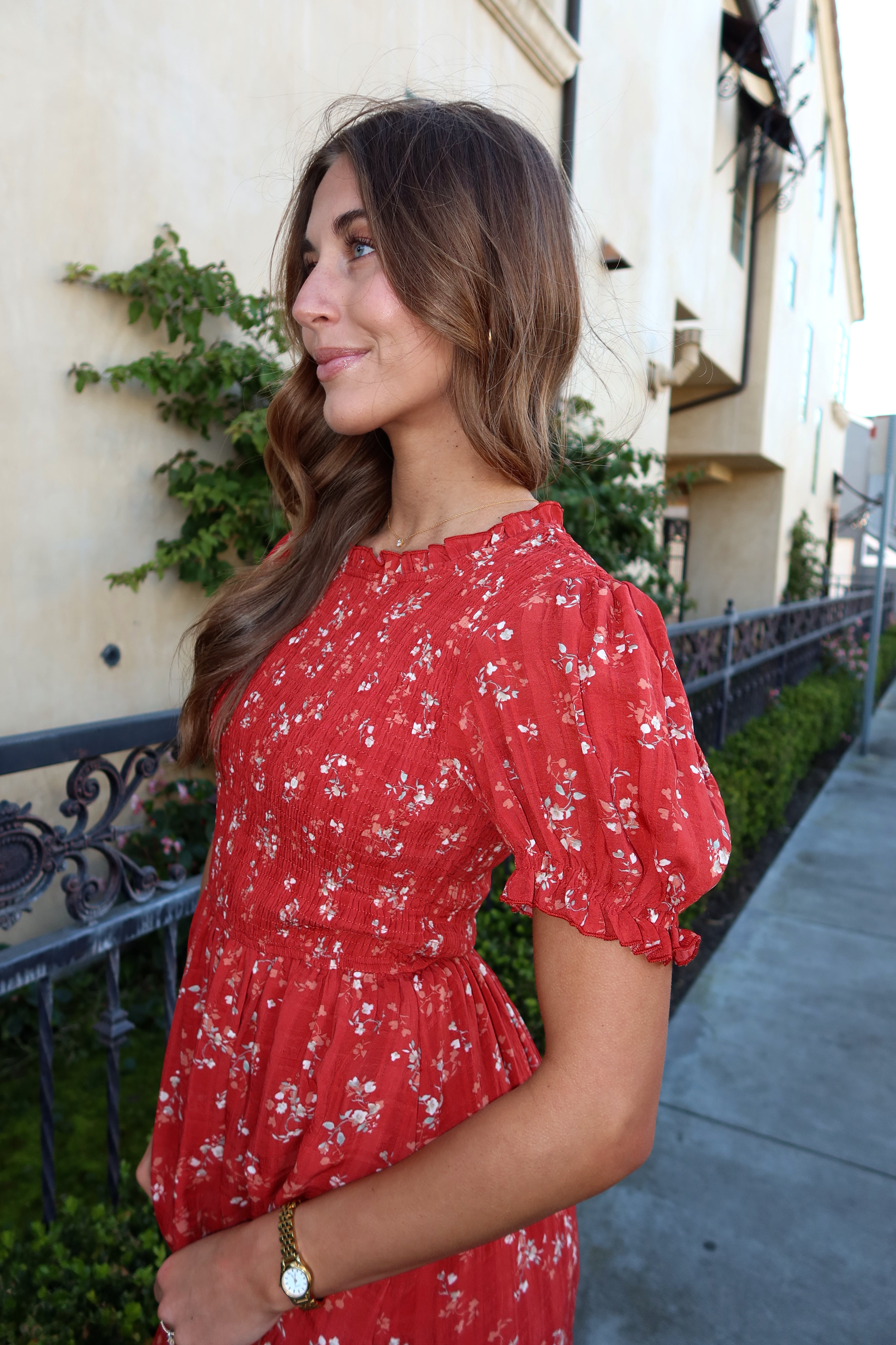 Marigold Smocked Midi
