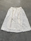 FINAL SALE - FLAWED Hattie Cotton Skirt in Ivory - Medium